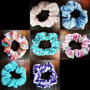 Hand sewn scrunchies